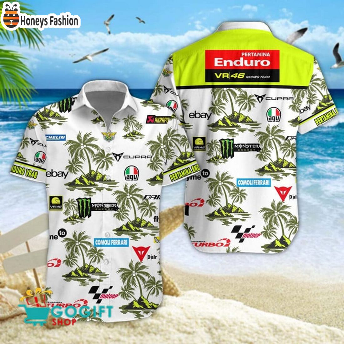 HOT Pertamina Enduro VR46 Motogp 2024 Hawaiian Shirt