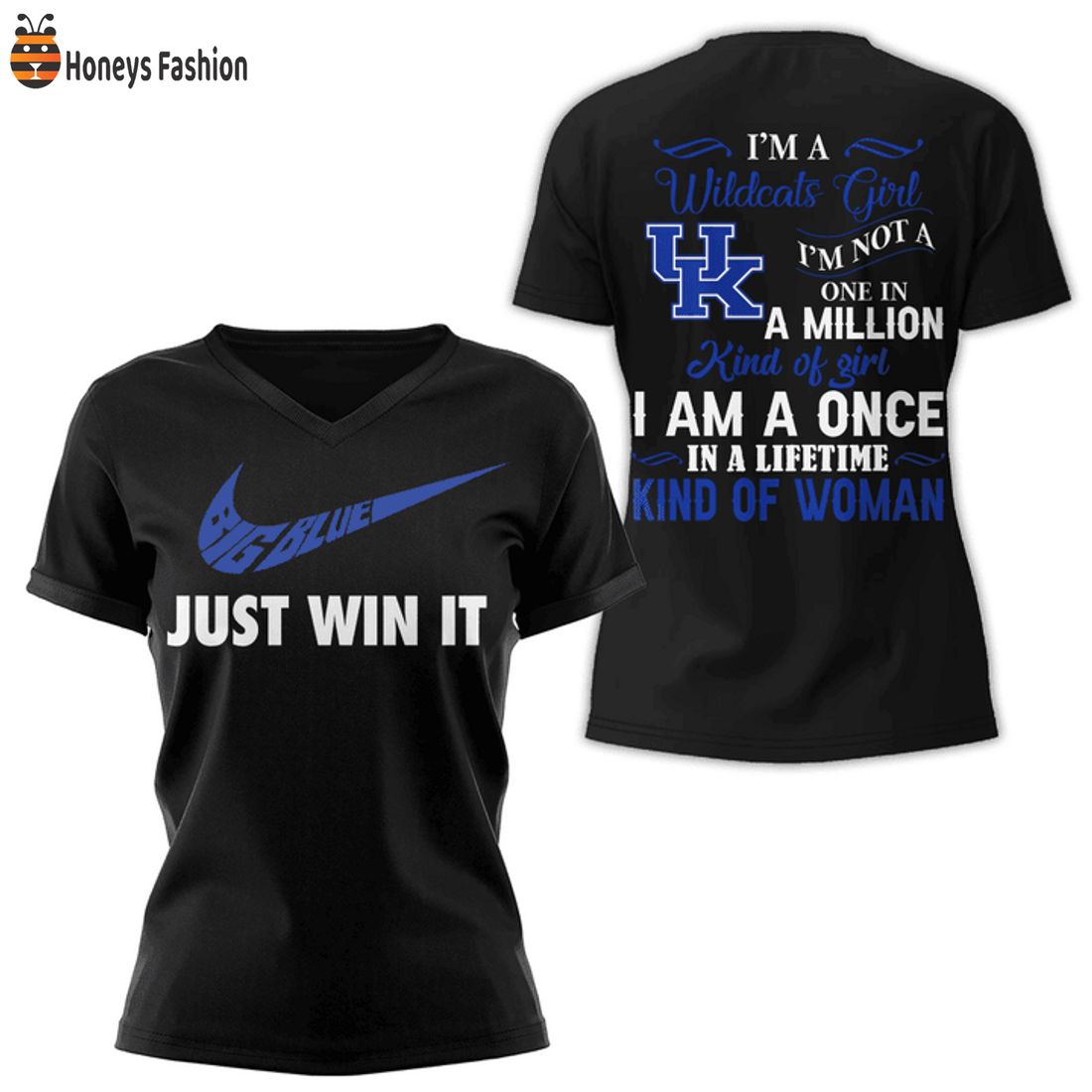 HOT UK Kentucky Wildcats Girl Big Blue One In A Million Just Win It Nike Tshirt