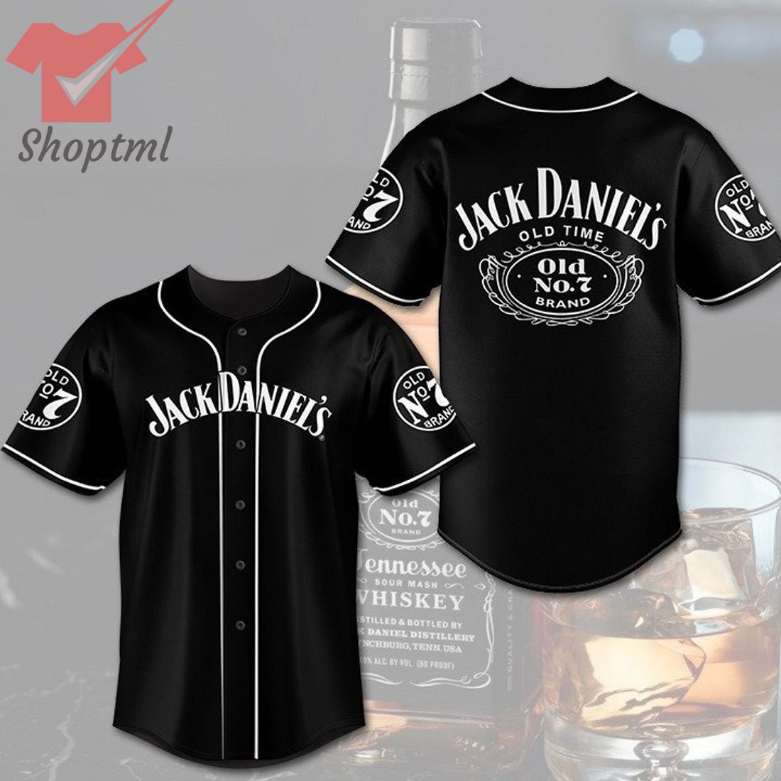 Jack Daniels Old No.7 Baseball Jersey Shirt