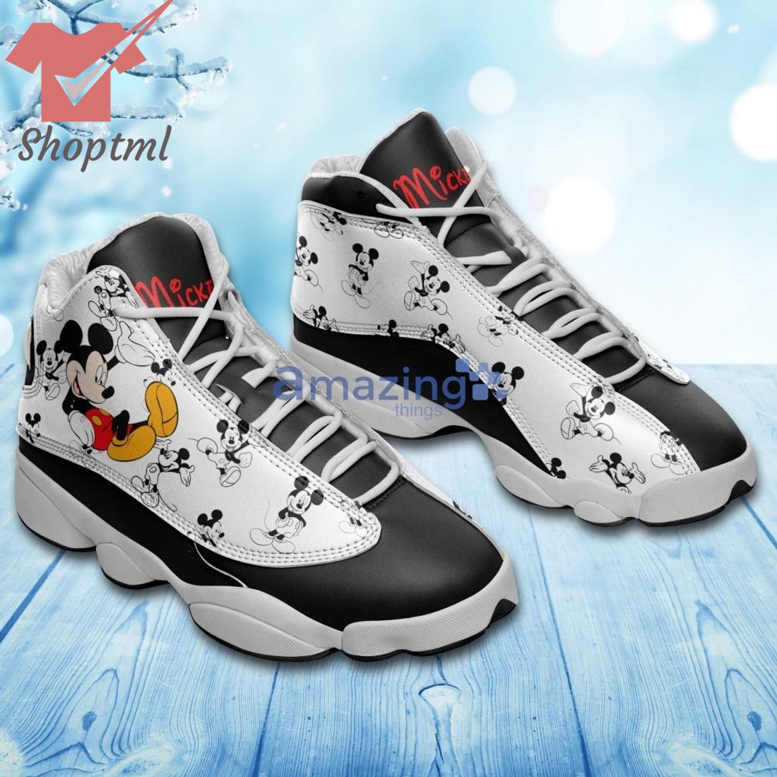 Mickey mouse jordans 13 sneakers shoes