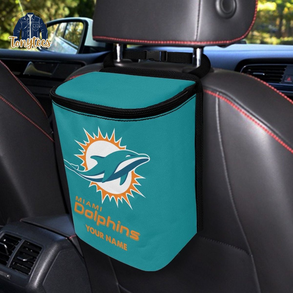 NFL Miami Dolphins Personalized Car Trash Bag
