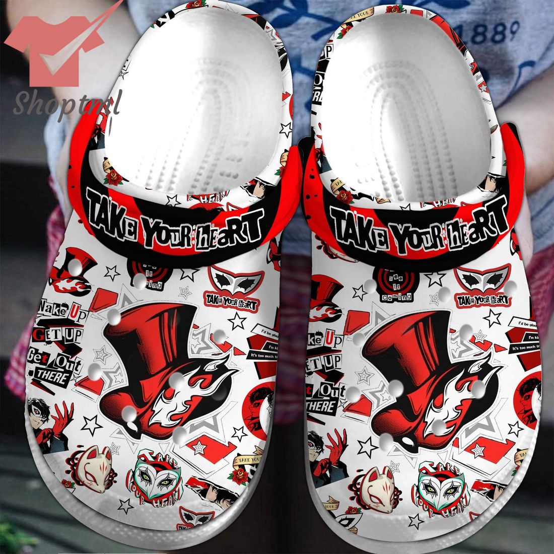 Persona 5 take your heart crocs crocband