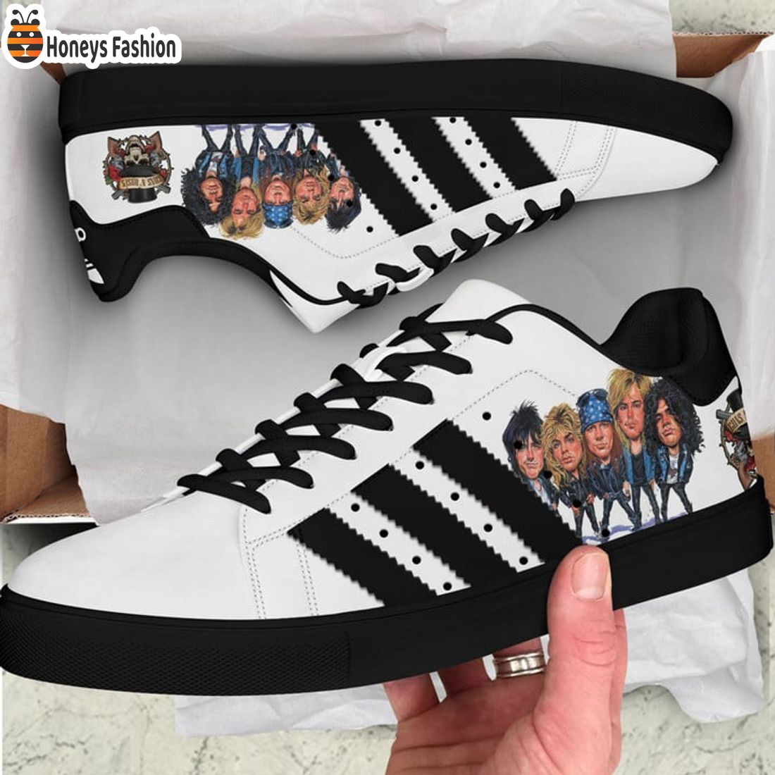 SELLER Guns N’ Roses Adidas Stan Smith Shoes