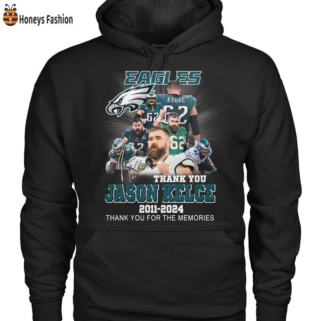 SELLER Philadelphia Eagles Thank You Jason Kelce Thank You For The Memories Shirt