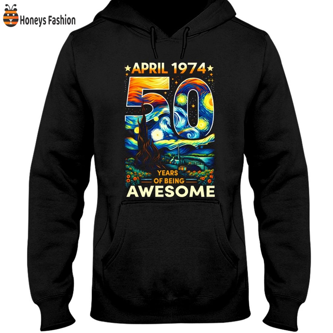 SELLER Van Gogh April 1974 50 Years Of Being Awesome Shirt