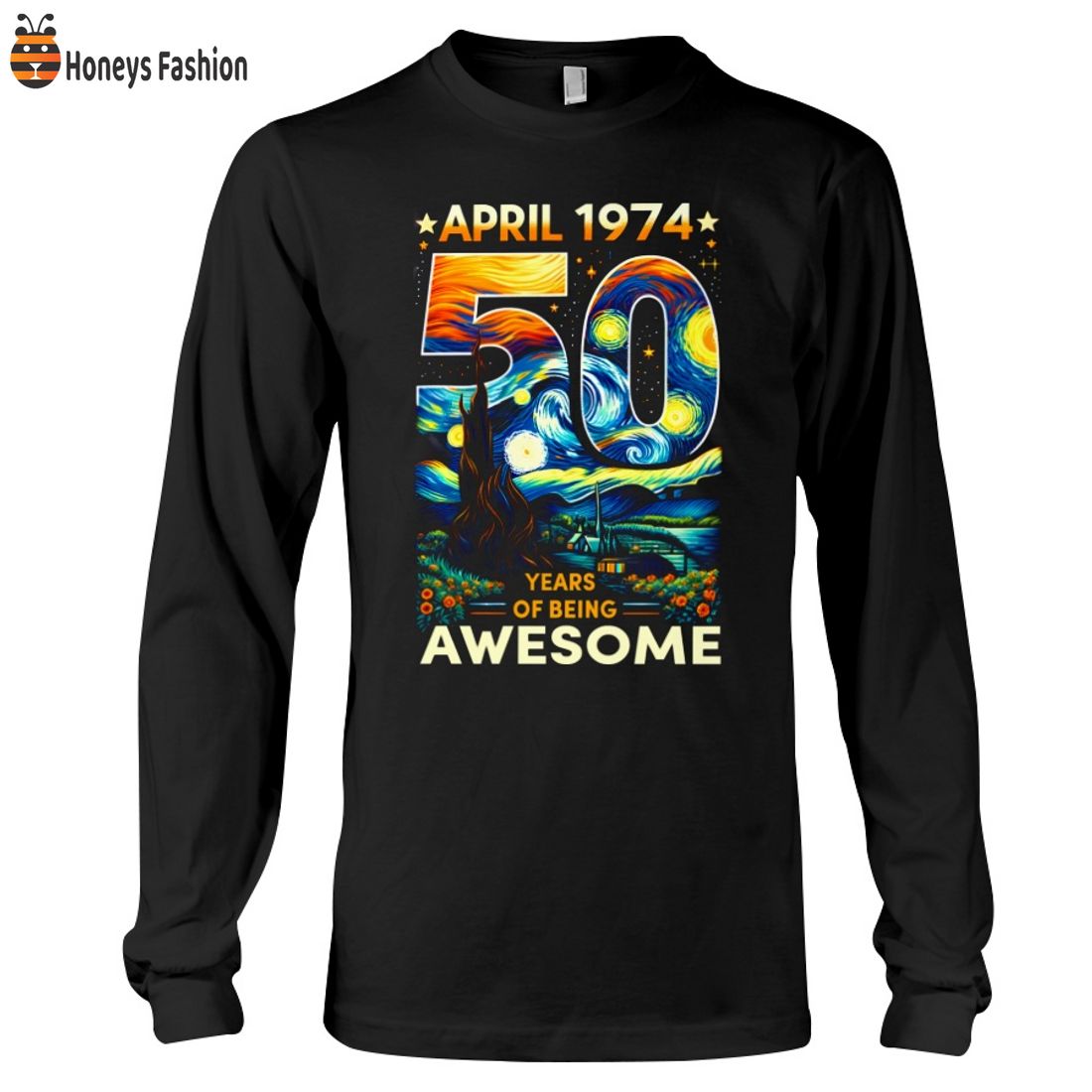 SELLER Van Gogh April 1974 50 Years Of Being Awesome Shirt