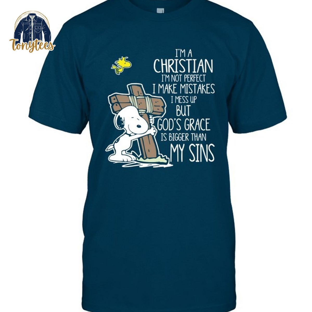 Snoopy I’m Christian I’m not perfect I make mistake I mess up shirt