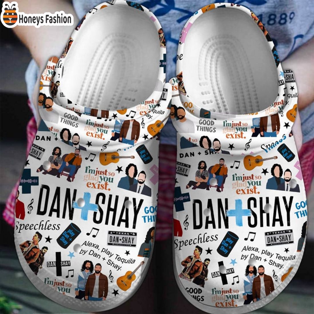 TOP Dan + Shay I’m Just So Glad You Exist Crocs Clog Shoes