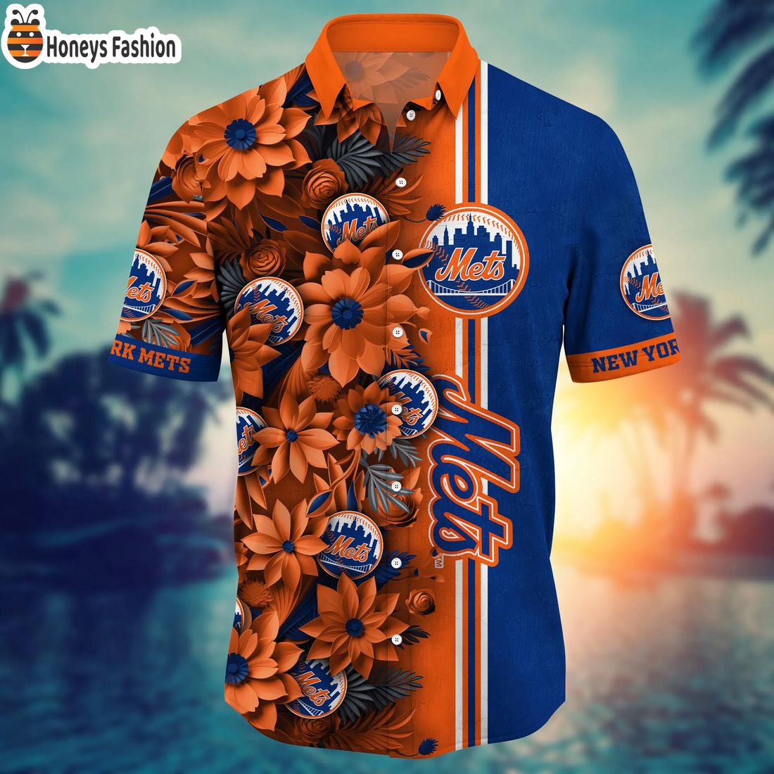 TOP SELLER MLB New York Mets Floral Tropical Baseball Hawaiian Shirt