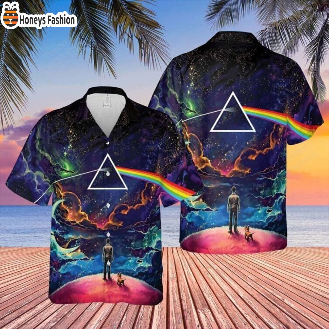 TOP SELLER Pink Floyd The Dark Side Of The Moon 50th Anniversary 2023 Hawaiian Shirt