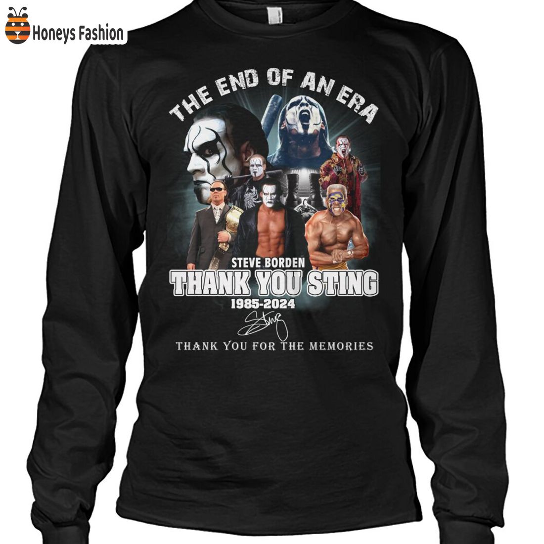 TOP The End Of An Era Steve Borden Thank You Sting Shirt