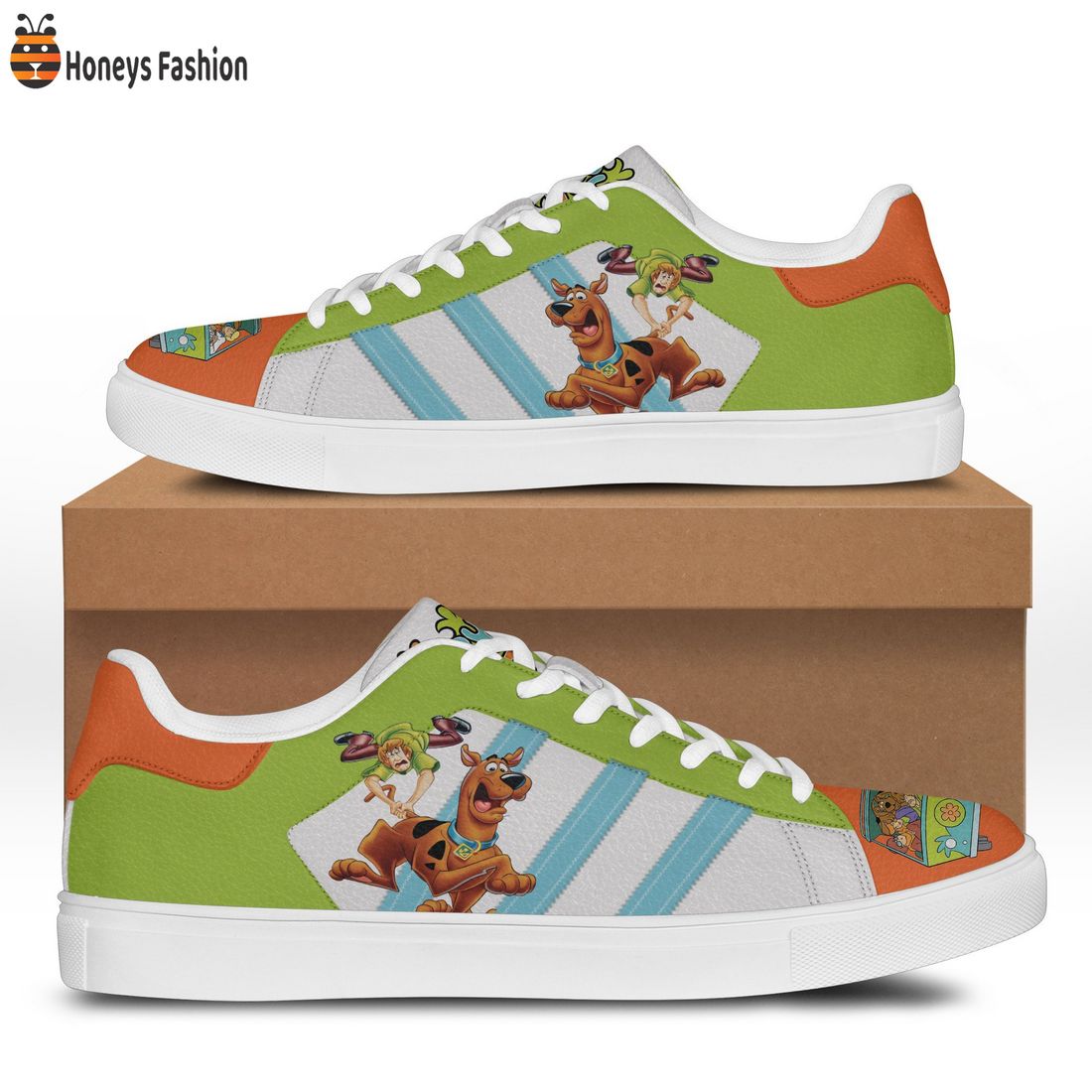 TRENDING Scooby Doo Green Adidas Stan Smith Shoes