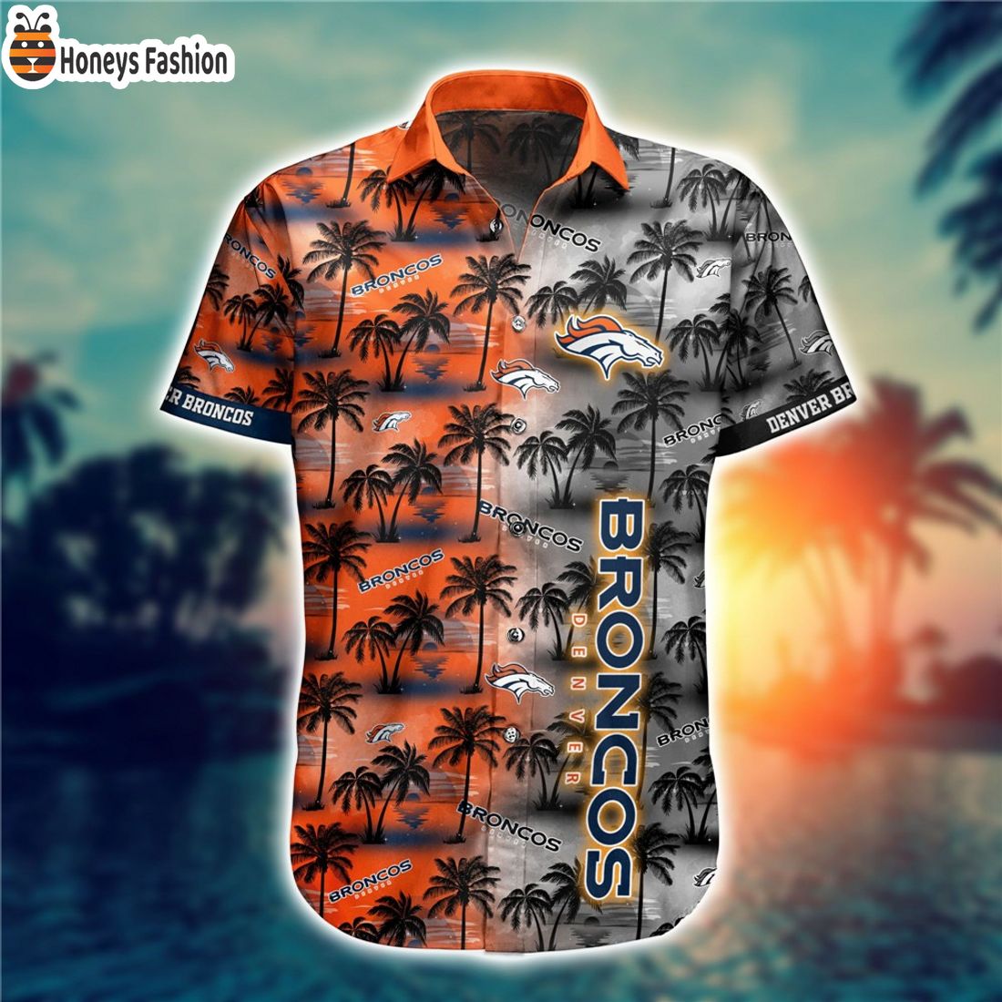 BEST Denver Broncos Coconut Palm Tree For Summer Hawaiian Shirts
