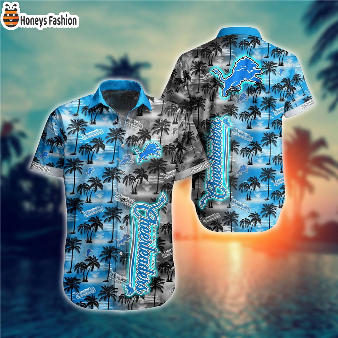 BEST Detroit Lions Coconut Palm Tree For Summer Hawaiian Shirts