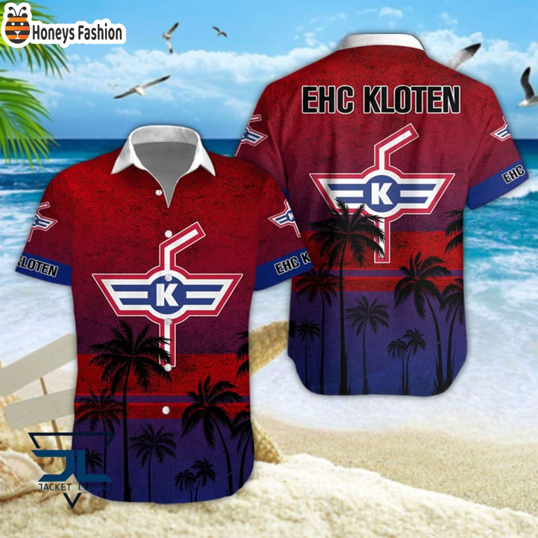 BEST EHC Kloten Tropical National League 2024 Hawaiian Shirt And Short