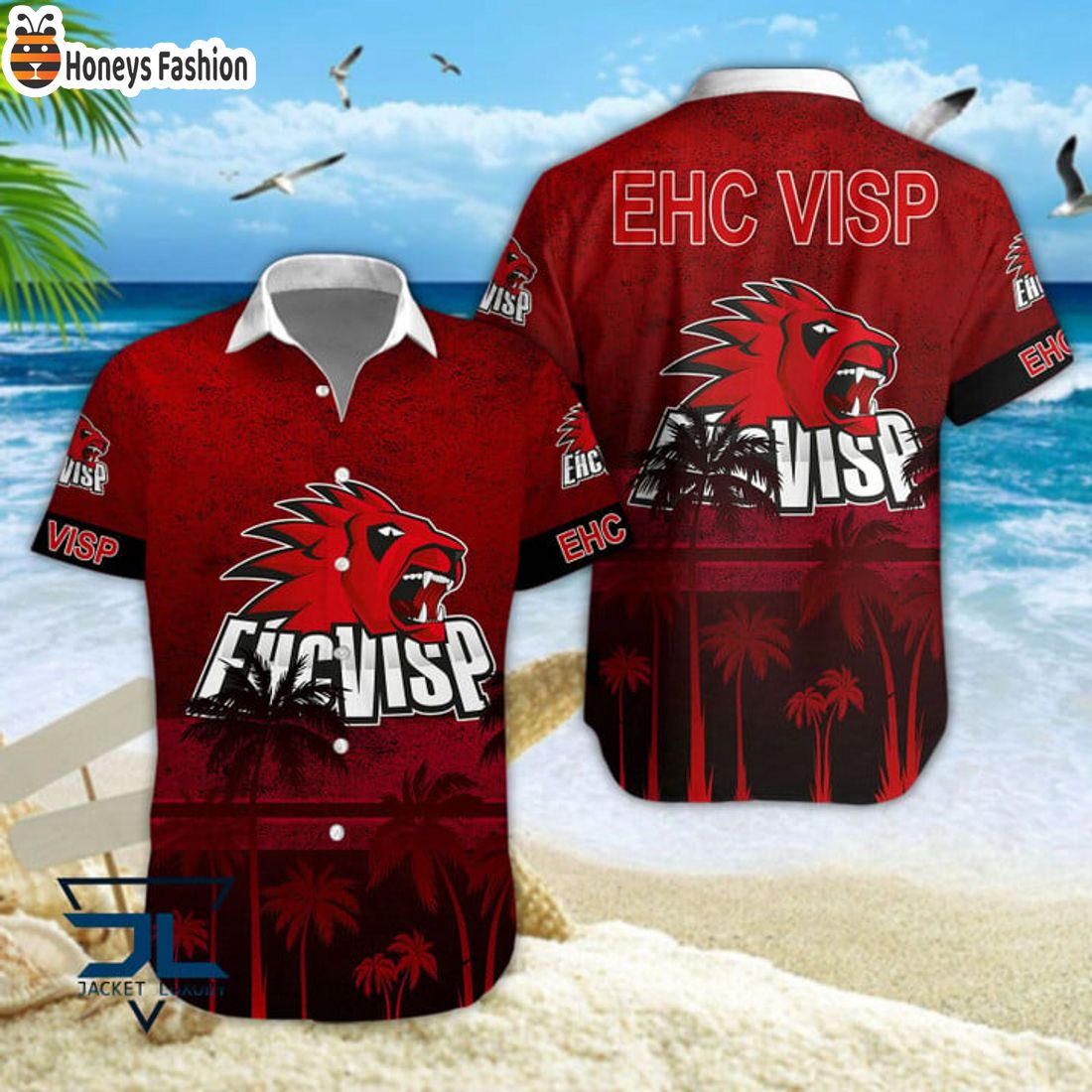 BEST EHC Visp Tropical National League 2024 Hawaiian Shirt And Short