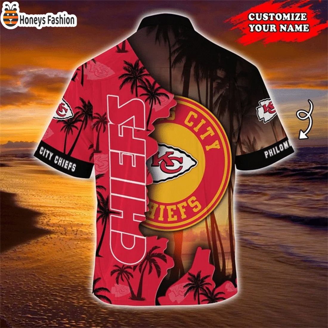 BEST Kansas City Chiefs Tropical Island Custom Name Hawaiian Shirts