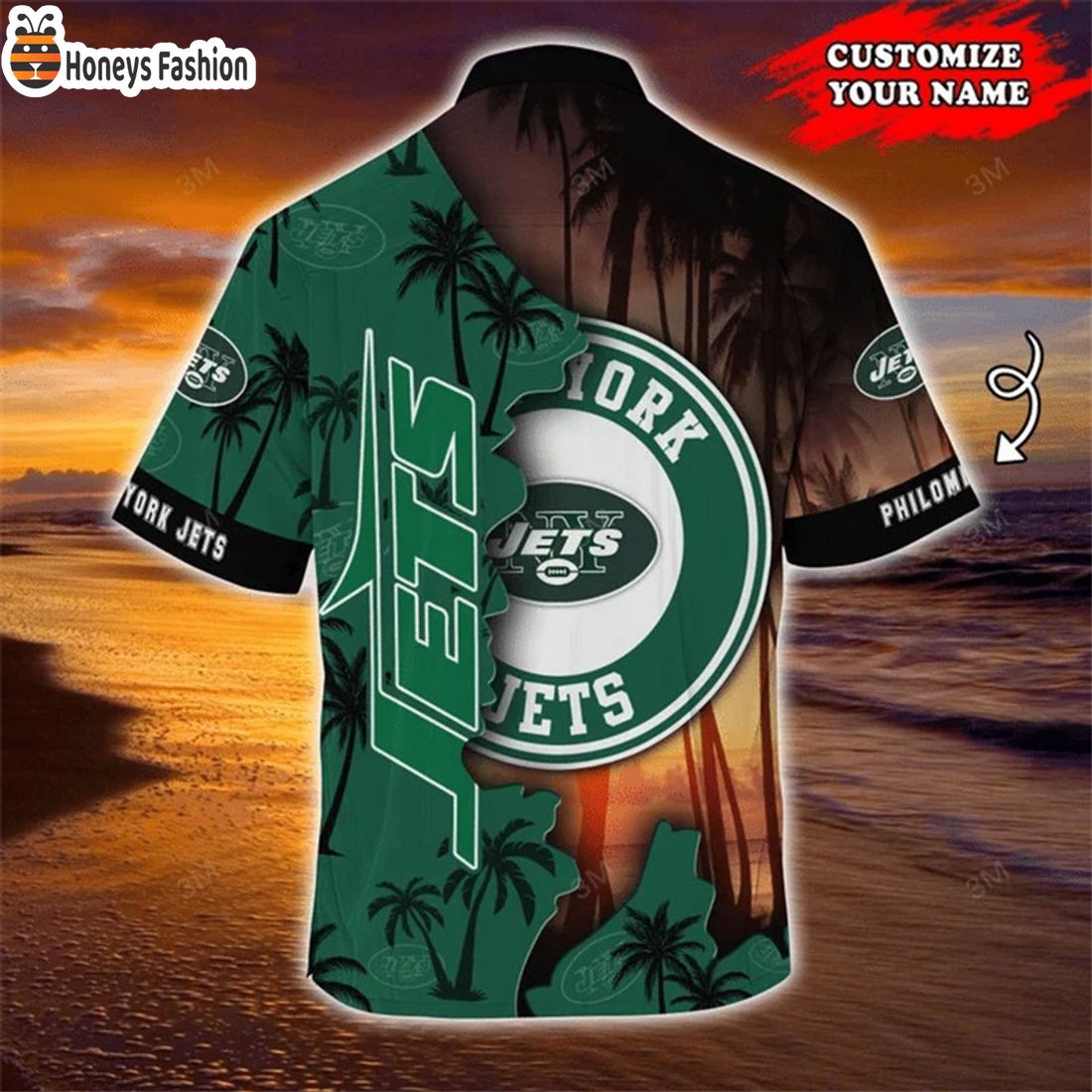 BEST New York Jets Tropical Island Custom Name Hawaiian Shirts