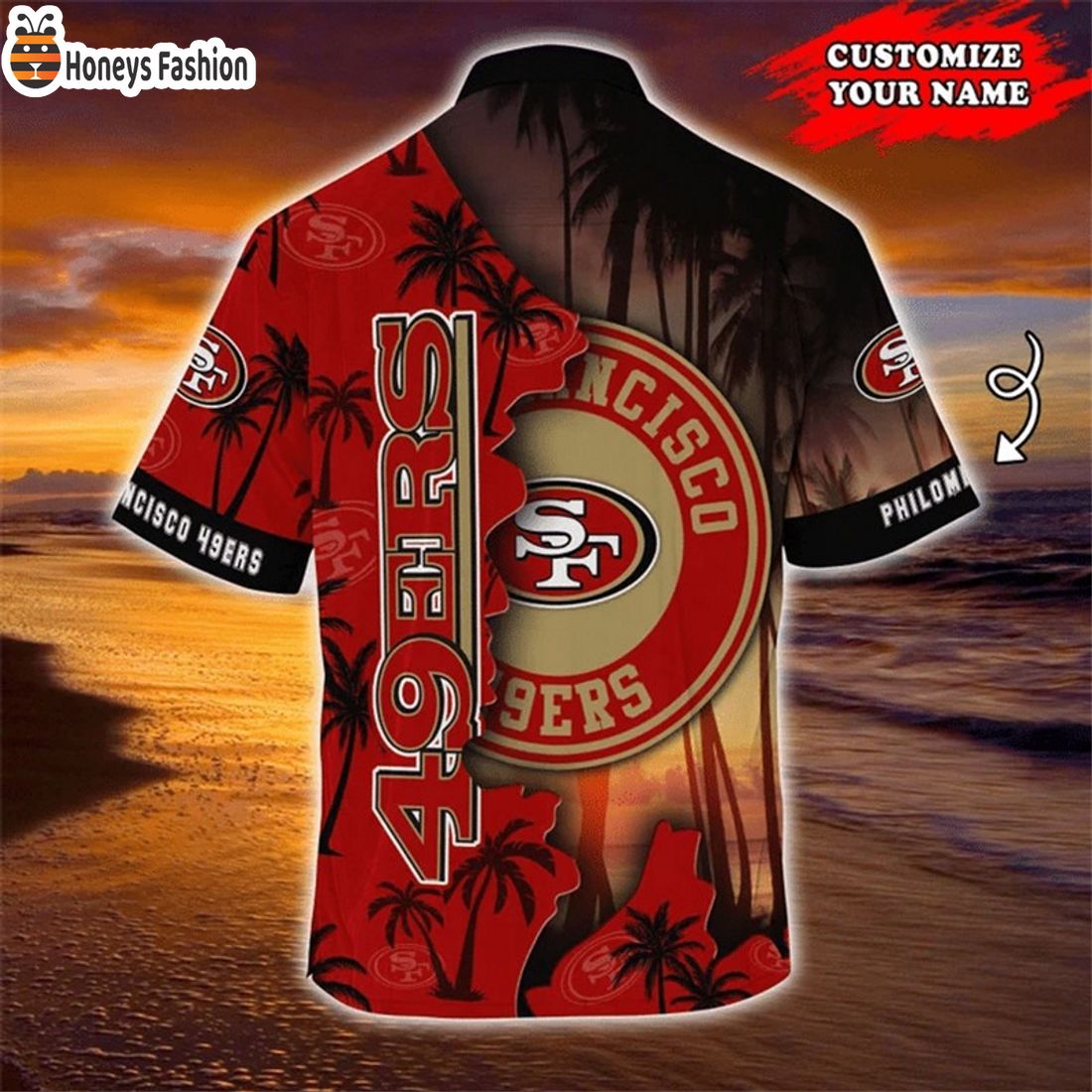 BEST San Francisco 49ers Tropical Island Custom Name Hawaiian Shirts