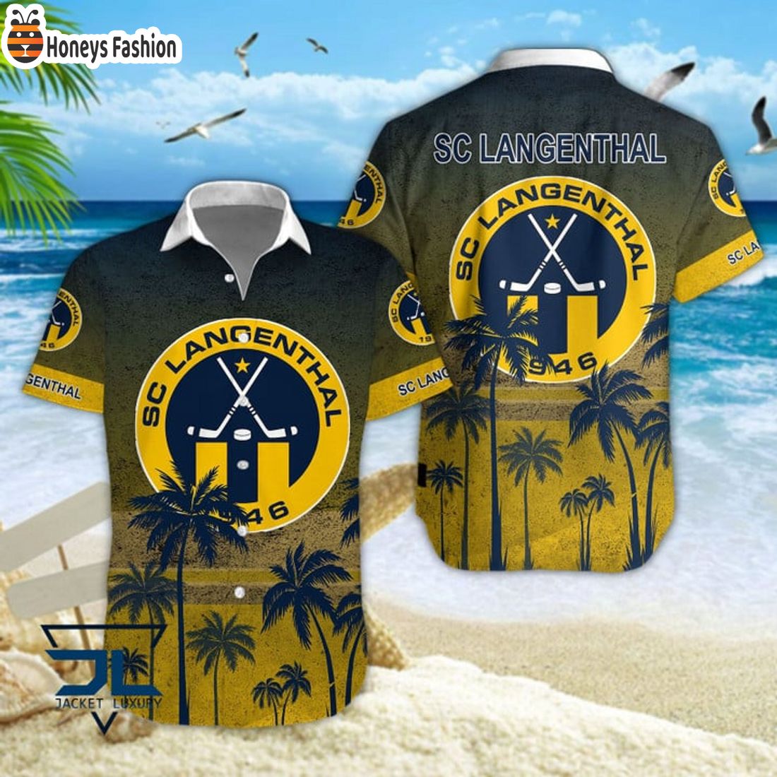 BEST SC Langenthal Tropical National League 2024 Hawaiian Shirt And Short