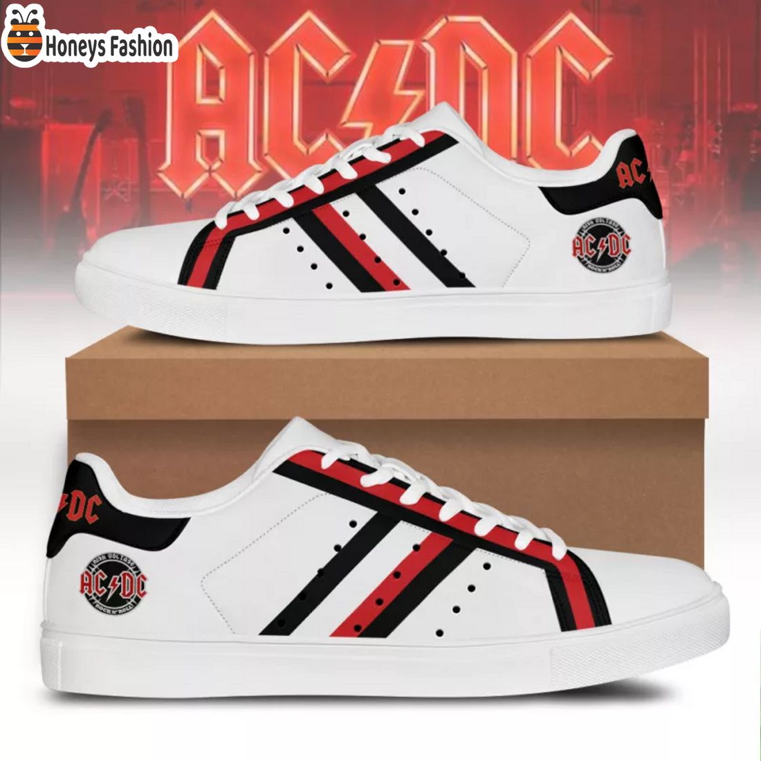 BEST SELLER ACDC High Voltage Rock N’ RollStan Smith Shoes