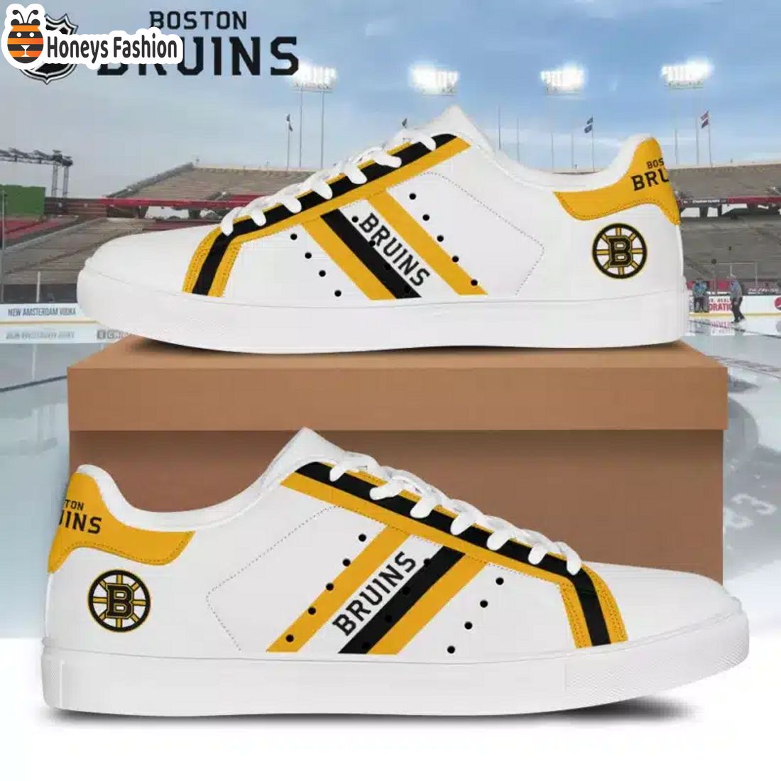 BEST SELLER Boston Bruins NHL Stripes Style Stan Smith Shoes