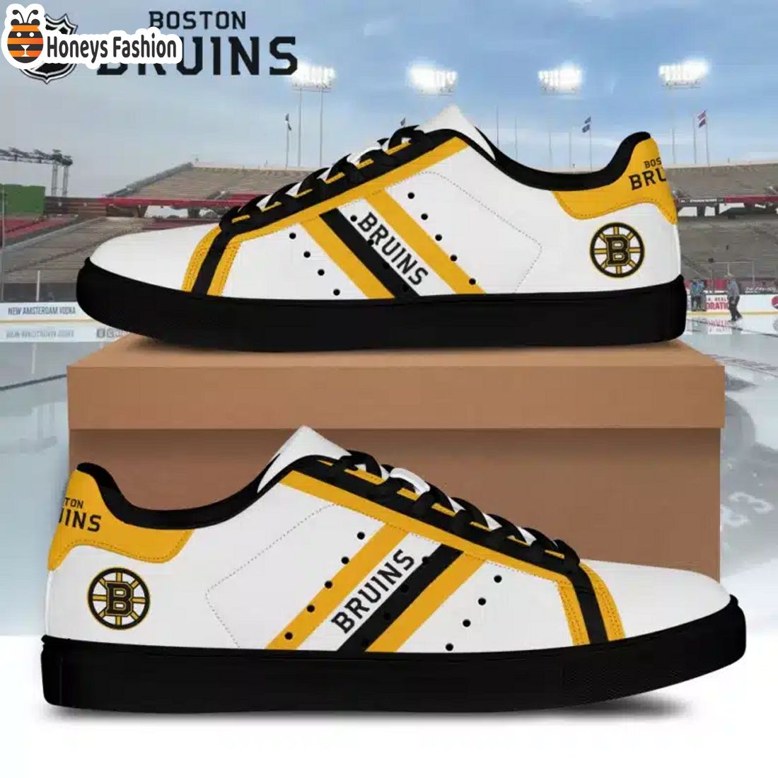 BEST SELLER Boston Bruins NHL Stripes Style Stan Smith Shoes