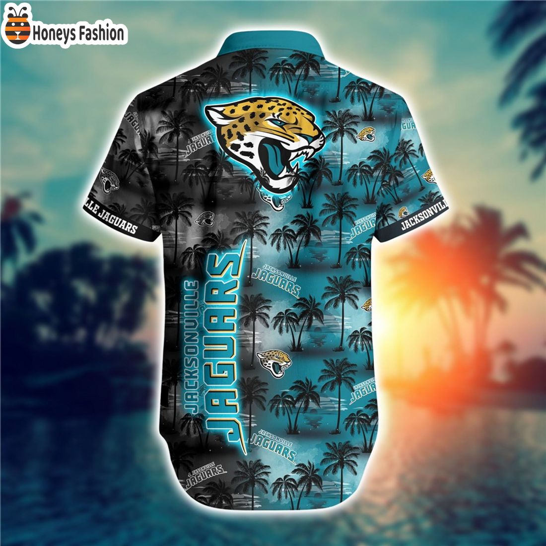 BEST SELLER Jacksonville Jaguars Coconut Palm Tree Hawaiian Shirt