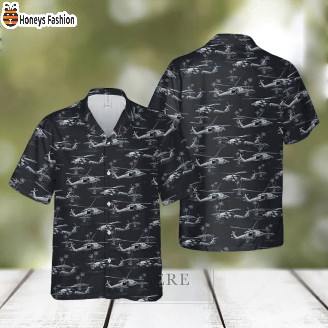 SELLER Naval Aircrewman Helicopter Black Hawaiian Shirt