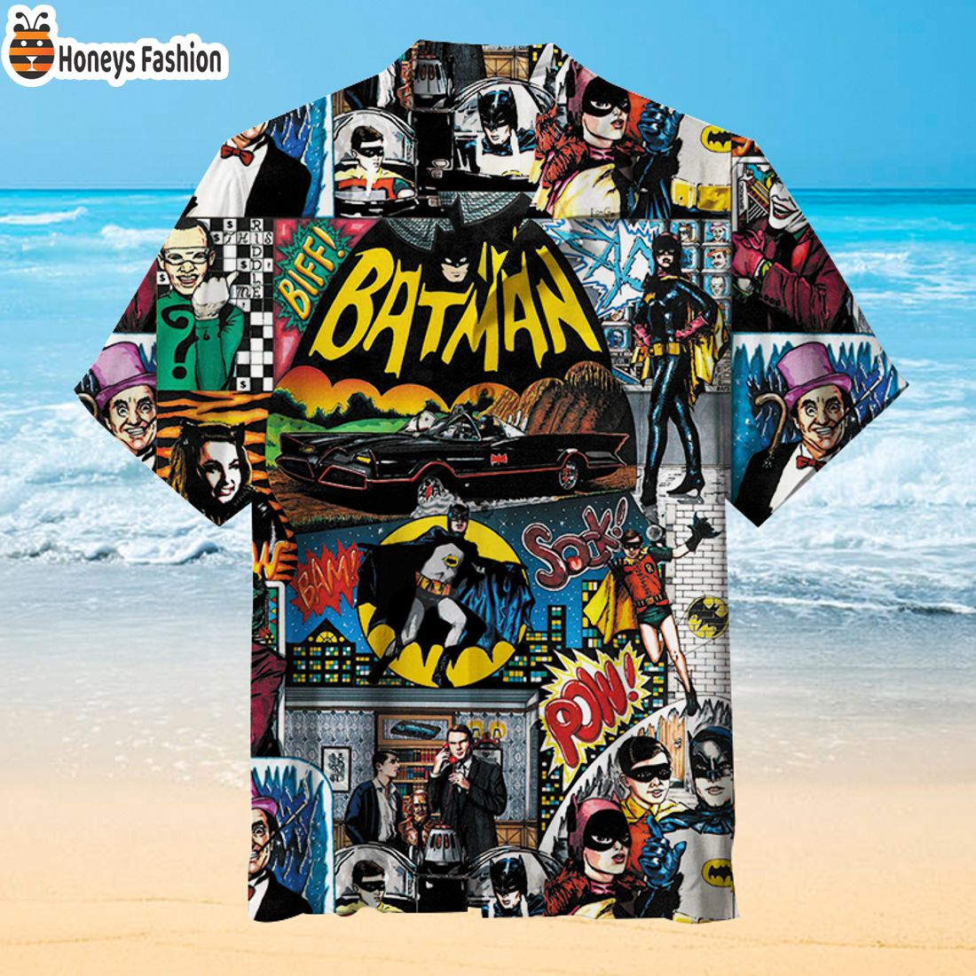 TOP SELLER Batman Biff Pow Bam 1966 Hawaiian Shirt And Short