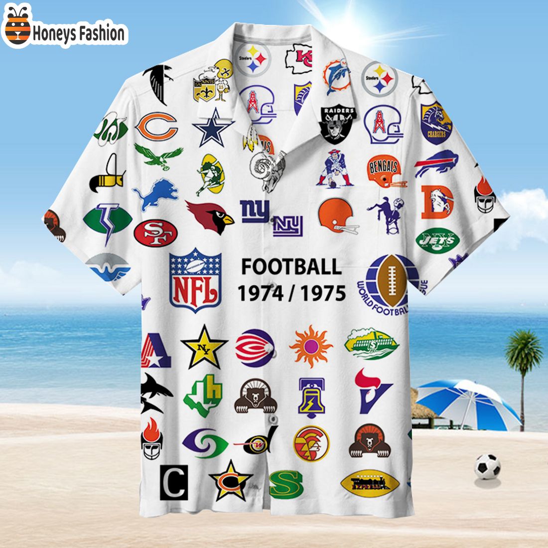 TOP SELLER NFL Football 1974 1975 Hawaiian Shirt And Short