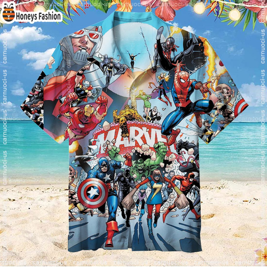 TOP SELLER The Marvel Super Heroes Hawaiian Shirt And Short