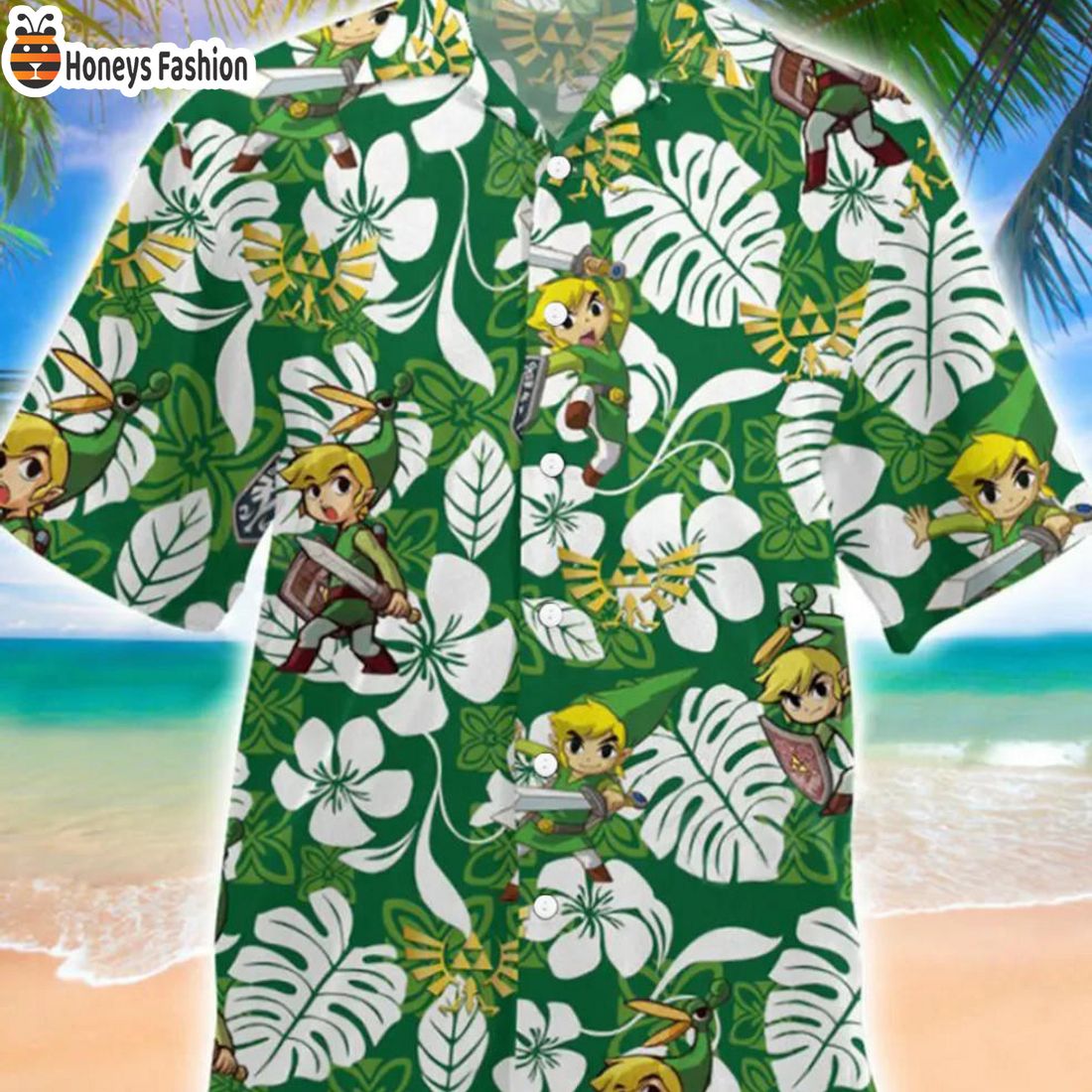 TRENDING Legend of Zelda Link Korok Hawaiian Shirt