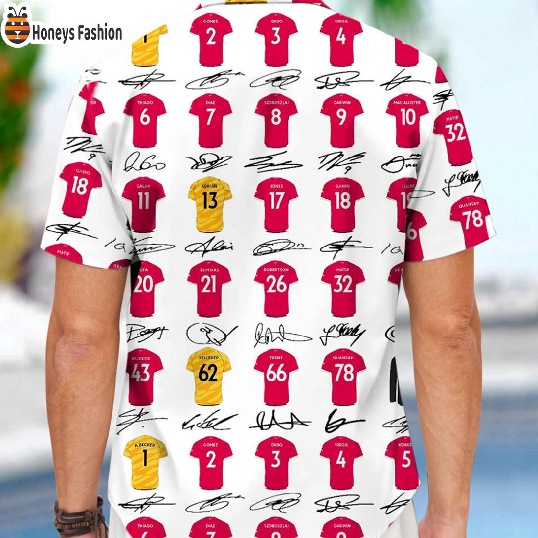 TRENDING Liverpool 2024 Squad Full Signature White Hawaiian Shirt