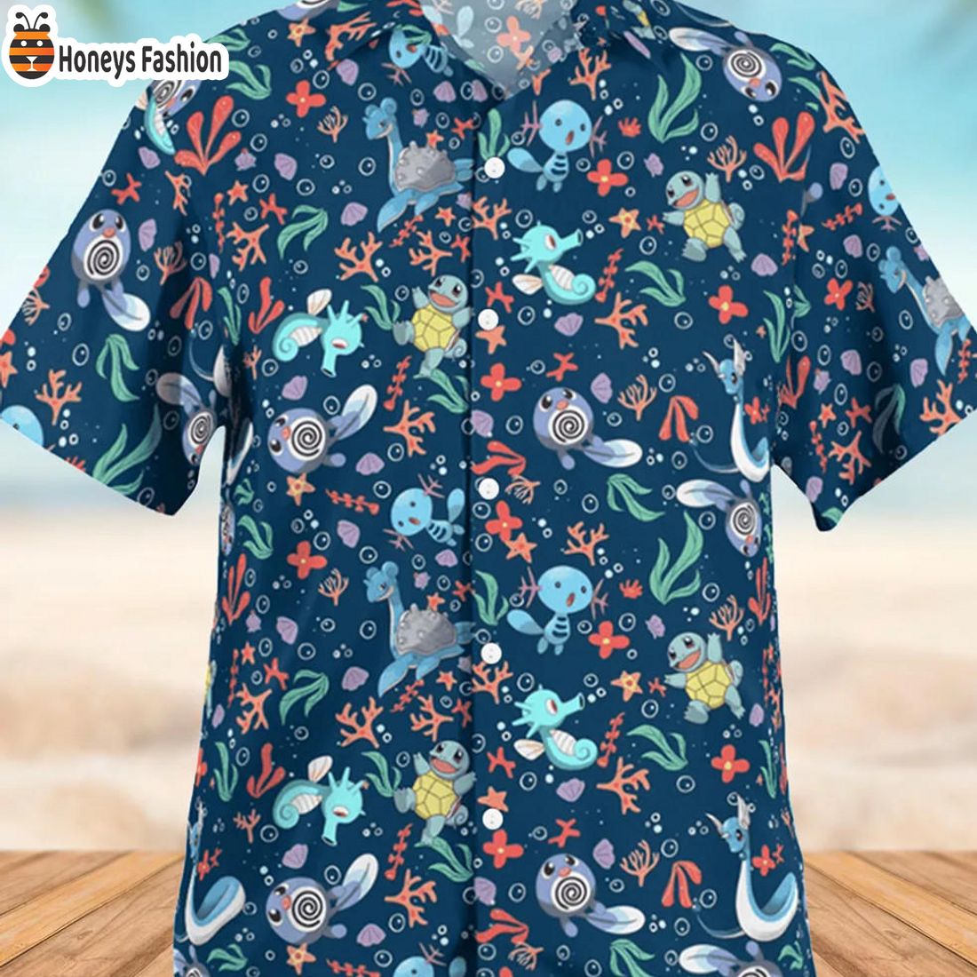 TRENDING Pokemon Water Type Ocean Hawaiian Shirt